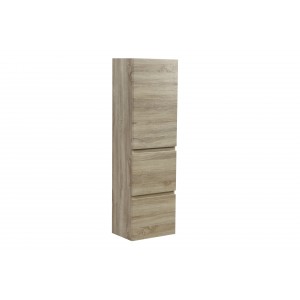 Qubist White Oak Wall Hung Tall Boy